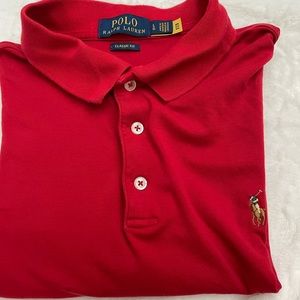 Used Men's Classic-Fit Soft Cotton Polo Shirt